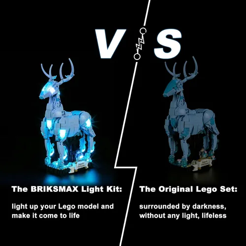 Vista 6 de BRIKSMAX Kit de iluminación LED para LEGO-76414 Expecto Patronum, compatible con el modelo de bloques de construcción de Lego Harry Potter,