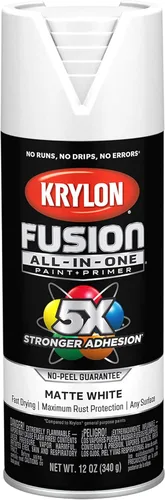 Vista 18 de Krylon Fusion - Pintura en aerosol adhesiva todo en uno para uso en interiores y exteriores, 12 onzas, vidrio de playa