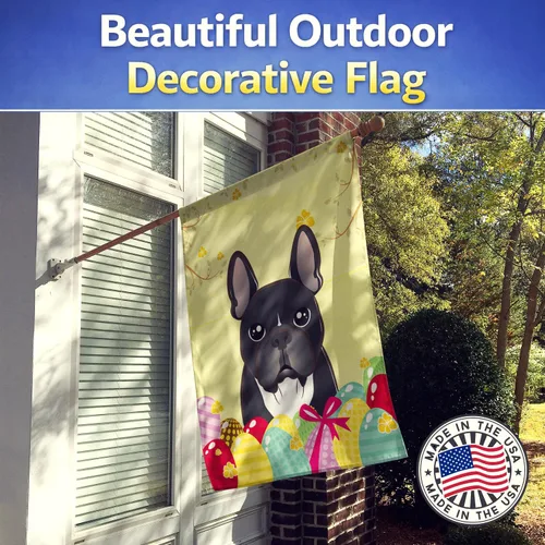 Vista 27 de Caroline's Treasures BB1923GF Bandera decorativa para jardín con diseño de Border Collie, para caza de huevos de Pascua, para jardín, jardín, patio