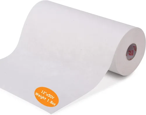 Vista 13 de Simthread Estabilizador de bordado con respaldo desmontable - 1.8 onzas, peso medio, 6" x 25 yardas/rollo, para aros de bordado de máquina de 1" x