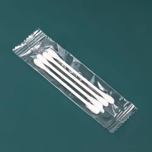 Vista 5 de Paquete de 100 hisopos de algodón, envueltos individualmente, palitos de papel de doble punta envueltos individualmente para orejas, maquillaje