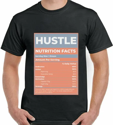 Vista 9 de Hustle Nutrition Facts - Camiseta a juego con Jordan 5 D.J K%ha#le.d Crimson Bliss, camiseta a juego para tenis Jordan D.J K%ha#le.d Crimson Bliss