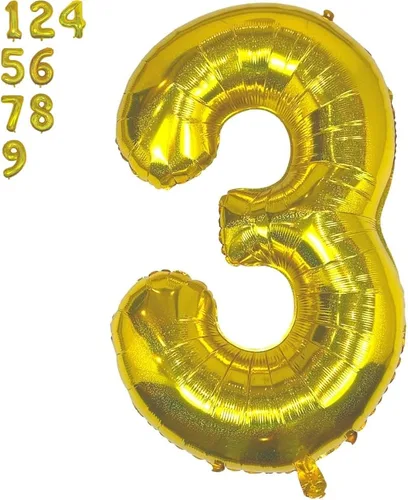 Vista 9 de DIWULI Globos dorados de 40 pulgadas – Globo grande del número 2, globos dorados grandes, decoraciones de fiesta de cumpleaños de helio, suministros