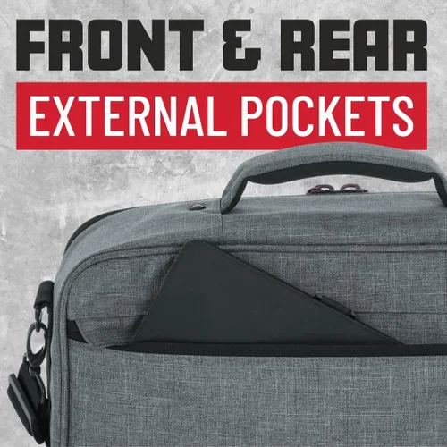 Vista 5 de Gator Cases Transit Series Deluxe - Bolsa para equipos y accesorios, 16" x10, color gris (GT-1610-GRY)