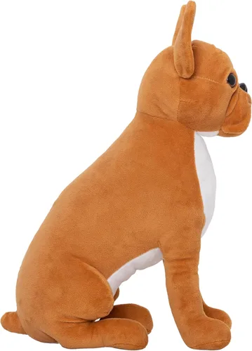 Vista 5 de FGA MARKETPLACE Peluche Bulldog francés, animal de peluche realista de 13 pulgadas (bulldog marrón)