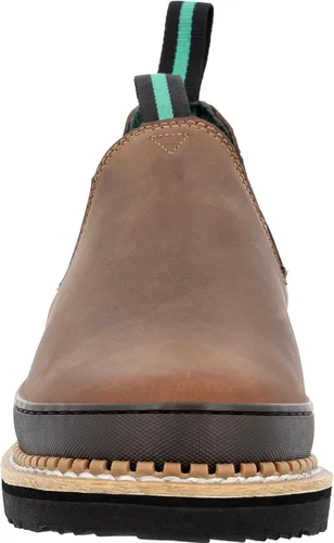 Vista 4 de Georgia Giant Romeo - Botas sin cordones - GR262, cuero de grano completo, antideslizantes, ligeras, con protector de parachoques resistente al