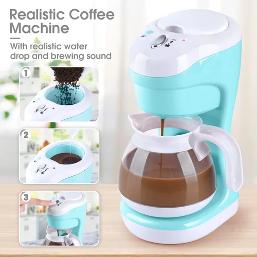 Vista 3 de Juguetes de electrodomésticos de cocina para niños, juego de accesorios de cocina de juego para niños, juguetes de cocina de simulación para niños