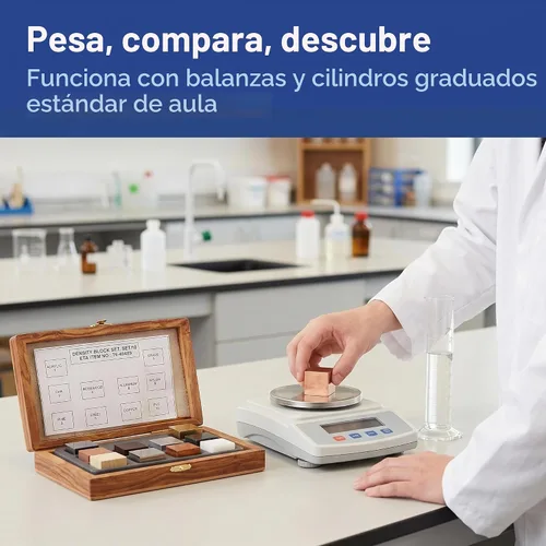 Vista 3 de Juego de 10 bloques patrones United Scientific DCSET10 para medición de densidad