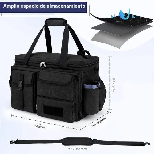 Vista 2 de Bolsa de patrulla de policía, bolsa de equipo de aplicación de la ley, bolsa de policía, organizador de asiento delantero del coche, bolsas de deber