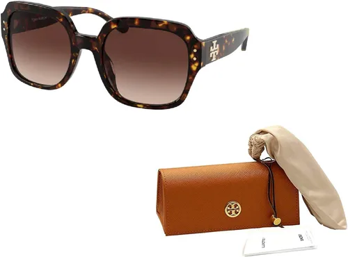 Vista 3 de Tory Burch TY7143U Square Sunglasses for Women BUNDLE with Designer iWear Complimentary Eyewear Care Kit