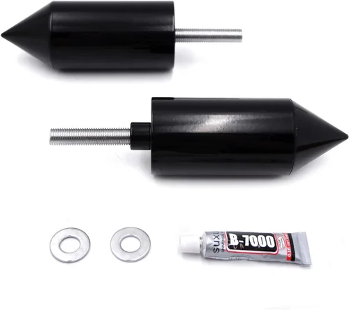 Vista 9 de Protector de deslizamiento de marco con puntas, protector contra caídas, aluminio negro para Yzf 600R Thundercat 96-07 [N/P: MT290-012]