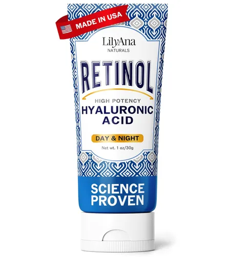 Vista 10 de LilyAna Naturals Crema facial de retinol antienvejecimiento para mujeres, crema antiarrugas y cuello para reafirmar, hidratante de retinol para cara