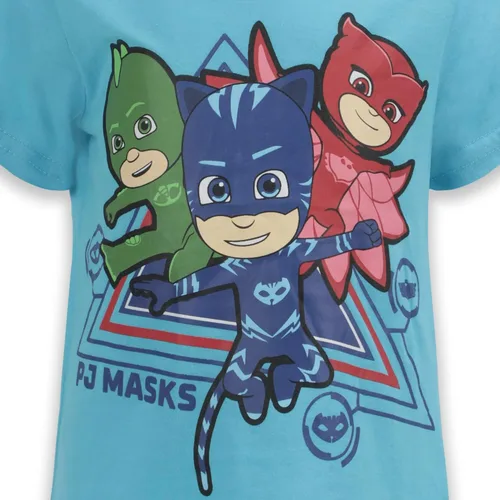 Vista 5 de PJ Masks Boys Catboy, Gekko and Owlette 3 Piece Zip Up Hoodie, T-Shirt and Jogger Pants Set for Toddler and Little Kids