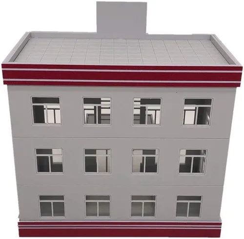 Vista 2 de Outland Models Escala HO del edificio del hospital del centro médico moderno del paisaje del ferrocarril