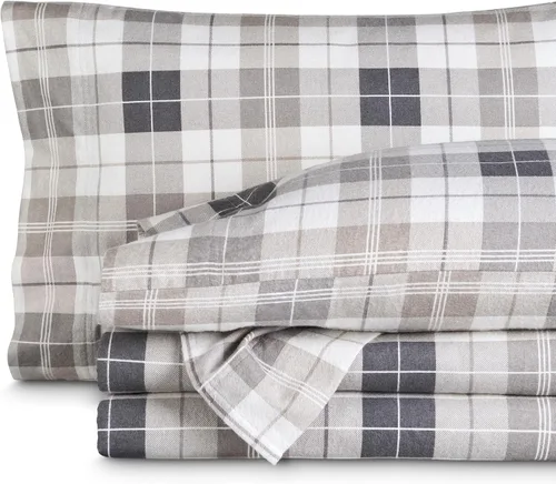 Vista 21 de Bare Home - Juego de sábanas de franela de doble cepillado para mayor suavidad y comodidad, 100 % algodón, aterciopelado, suave, pesado, bolsillo