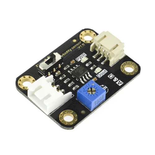 Vista 2 de Gravedad: Sensor de turbidez analógico para Arduino / ESP32 / STM32 / Raspberry Pi (ADC requerido) Monitor de calidad del agua Tiempo
