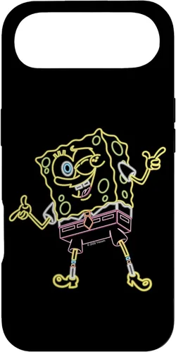 Vista 27 de Spongebob Squarepants Carcasa Neon Line Art para iPhone 17