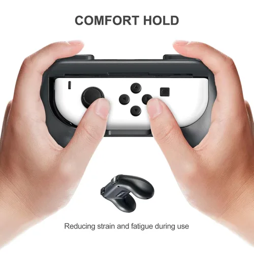 Vista 5 de Gepicest Switch Accessories Grip Holder for Switch Controller Compatible with Switch Handheld Remote, Kit Set Grips Holder for Dual Remote