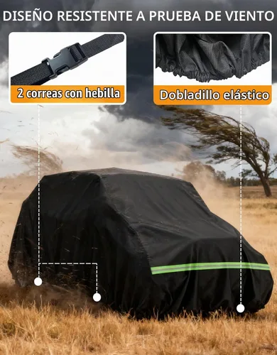 Vista 7 de X3 MAX UTV Funda 600D Tela Oxford resistente, 177 x 73 x 63