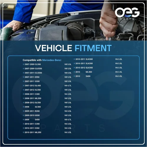 Vista 4 de OEG Parts Nuevo Arranque Compatible con Mercedes-Benz 2007-2015 5.5L 4.6L V8 3.5L 3.0L V6 0061513701, 006151370180, A0061513701, A006151370180