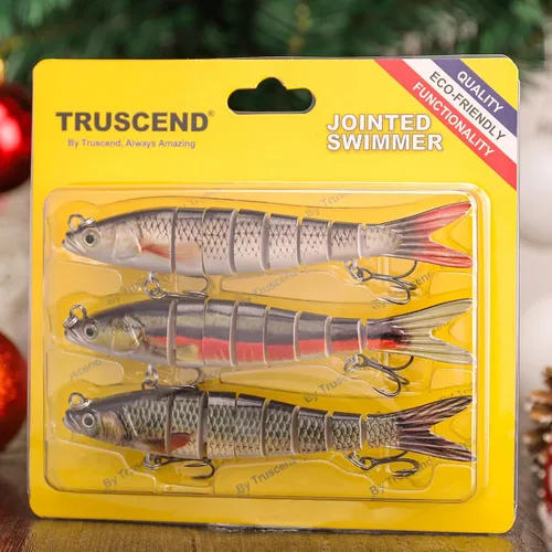 Vista 5 de TRUSCEND Swimmax - Señuelos de pesca fáciles de atrapar con ganchos BKK, ondulación, vibración, traqueteo y gorgoteo para más mordeduras, cebos