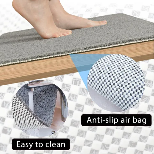 Vista 6 de Nogrit Tapete de puerta náutica, decoración de alfombras de baño náuticas, tapete de ducha antideslizante para suelo de baño, retira tus zapatos