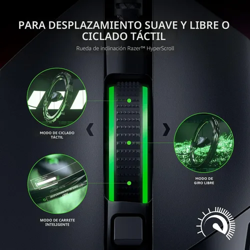 Vista 3 de Razer Basilisk V3 - Ratón ergonómico para juegos con cable RGB Negro