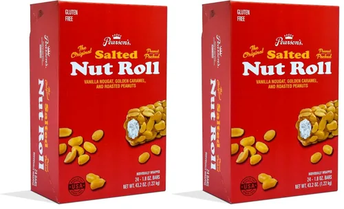 Vista 7 de Pearson 's Bite-Size Rollo de nueces saladas con sabor a caramelo, bolsa de 23 onzas, a granel, envuelto individualmente