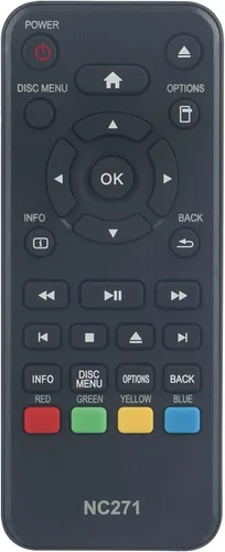 Vista 2 de WINFLIKE NC271 - Control remoto de repuesto para reproductor de DVD Blu-Ray de Philips NC271UL BDP1502/F7 BDP1502