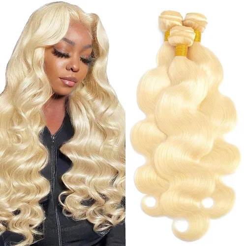 Vista 24 de 300g 1B27 Human Hair Bundles Honey Blonde Bundles Human Hair 10A Brazilian Virgin Remy Hair Extensions 8 10 12 Inch