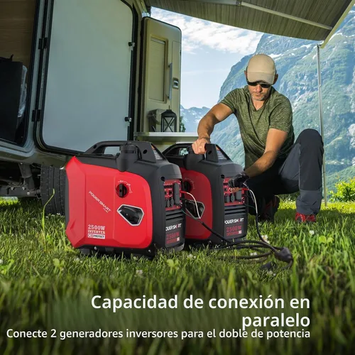 Vista 5 de PowerSmart Generador inversor portátil de 2500 vatios para acampar