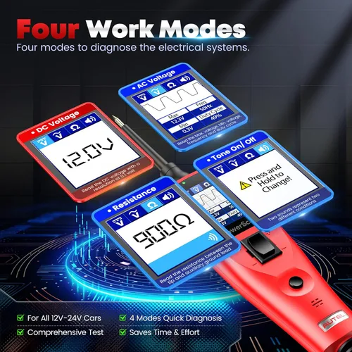 Vista 3 de Autel Probador de circuito automotriz PowerScan, herramienta de sonda