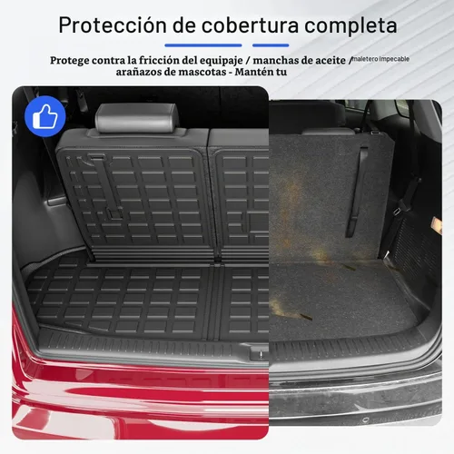 Vista 3 de Xipoo Alfombrilla de carga compatible con Toyota Highlander 2014-2019, alfombrilla de maletero para respaldo, forro de carga de repuesto