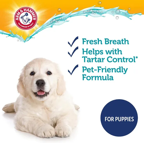 Vista 5 de Arm & Hammer Complete Care - Pasta de dientes enzimática para cachorros, sabor a mantequilla de maní, pasta de dientes enzimática para perros