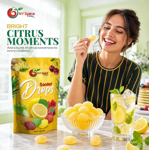 Vista 7 de NY Spice Shop Sanded Lemon Drops - Caramelo duro de limón de 1 libra - Caramelo antiguo - Caramelo a granel - Dulces deliciosos dulces picantes