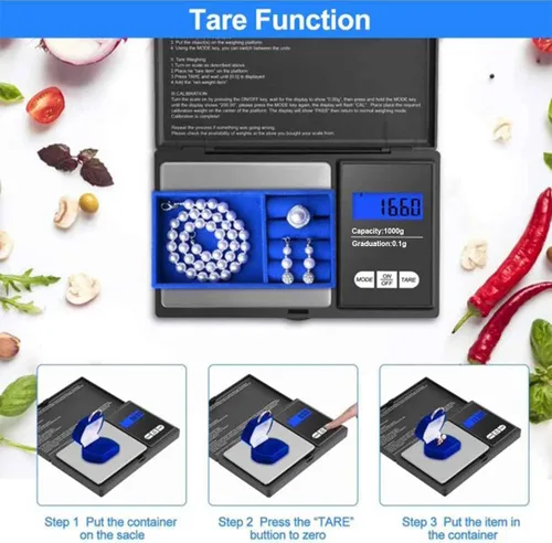 Vista 8 de Negro 35.27 oz Digital Pocket Gram Escala 0.00 oz Precisión, Pesaje de Alta Precisión Gramos de Escala Gramos para: Laboratorio, Comida, Cocina