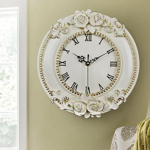 Vista 7 de BESTOYARD Reloj de pared con timbre para mujer, estilo europeo, delicado reloj práctico, decoración para el hogar, 1 ud