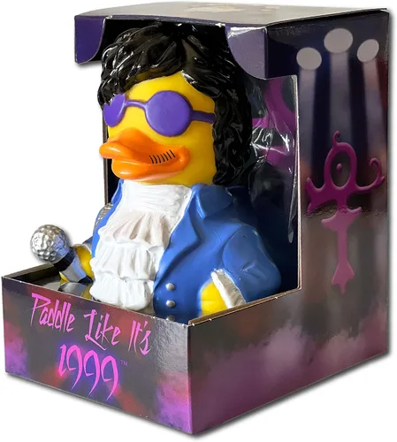 Vista 3 de CelebriDucks - Paddle Like It's 1999 - Patos de goma flotantes - Juguete de baño coleccionable como regalo para niños y adultos de todas las edades