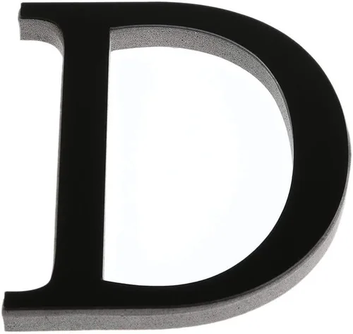 Vista 19 de Pegatinas de pared para pared, calcomanías para el hogar, 26 letras 3D, calcomanías de arte acrílico, decoración del hogar Y