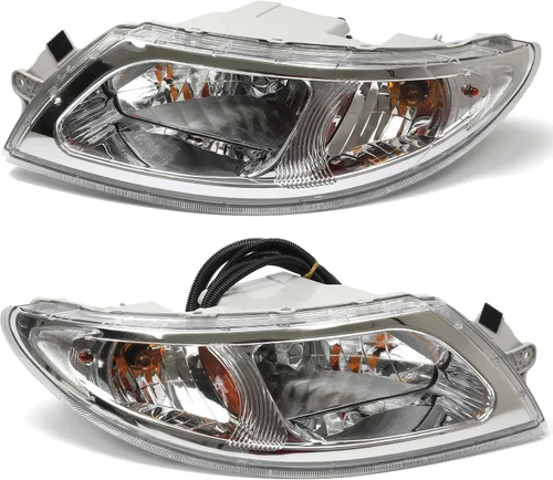Vista 2 de Juego de conjuntos de faros delanteros para camiones International 4100 4200 4300 4400 (2001-2016)