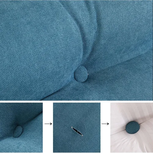 Vista 4 de Almohada de cuña para pared de cama, cabecera de almohada de respaldo de cama, almohada de lectura triangular grande, con funda extraíble