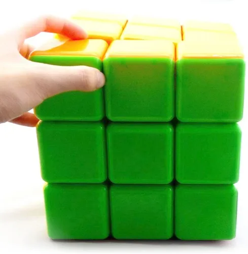 Vista 3 de Super Gran Cubo de Velocidad 3x3, Juego de Acertijo Grande sin Calcomanías 3x3 (7 Pulgadas)