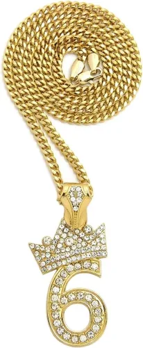 Vista 2 de COLGANTE CUBANO DE CADENA CUBANA DE 3 mm24" PARA HOMBRES, Metal, Circonia cúbica