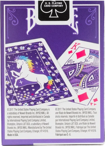 Vista 3 de Bicycle Mazo de Cartas de Unicornio, Índice Estándar, 1 Mazo