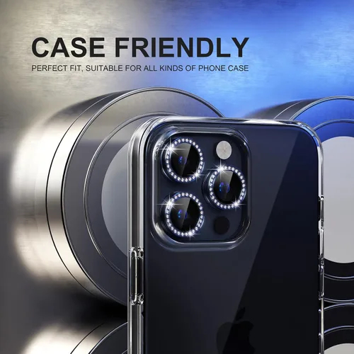 Vista 350 de Choiche Compatible para iPhone 16 Pro/iPhone 16 Pro Max Protector de Lente de Cámara, Vidrio Templado 9H Protector de Pantalla de Cubierta de Cámara