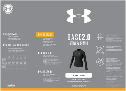 Vista 4 de Under Armour Base Crew 2.0 tenis para mujer