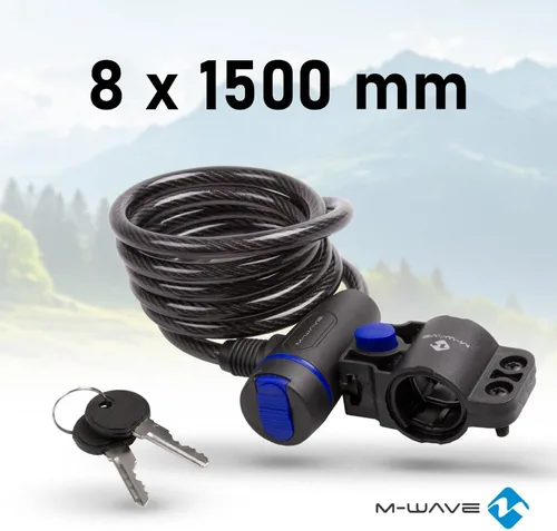 Vista 2 de M-Wave Bloqueo de cable en espiral