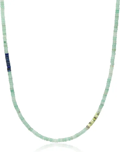 Vista 11 de COAI Collar de cuentas para hombre, collar de cristal Heishi para hombres de 20 a 26 pulgadas Lapislázuli