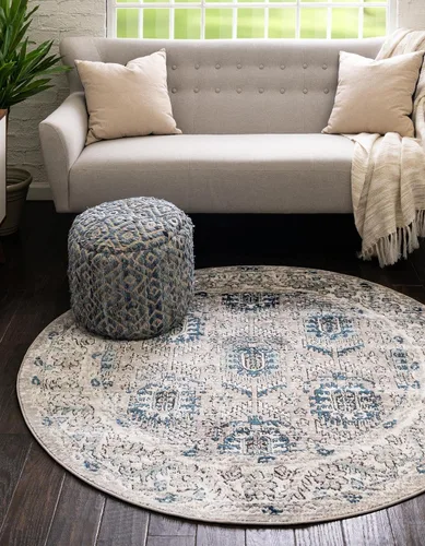 Vista 13 de Unique Loom Colección Nyla - Alfombra de área - Princesa (2 pies x 3 pies 1 pulgada, rectangular, rosa salmón/marrón)