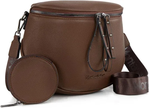 Vista 24 de Montana West Bolsos grandes cruzados para mujeres, bolso de cintura con bandolera ajustable